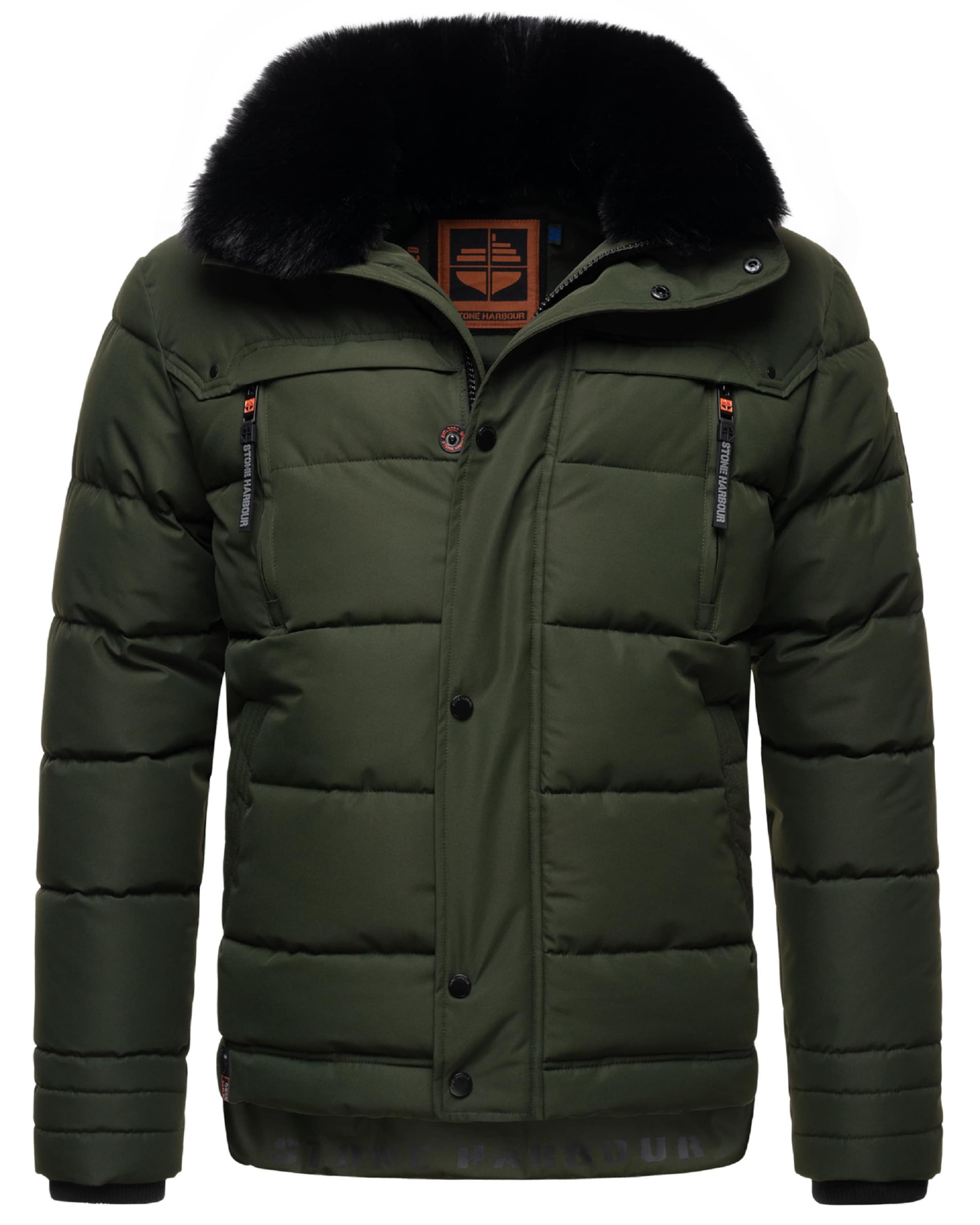 STONE HARBOUR Winter jacket 'Witaas' in Green: front