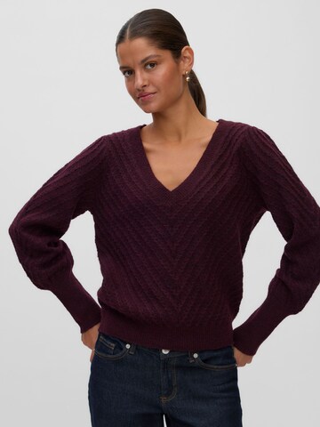 VERO MODA Sweter 'STINNA ' w kolorze czerwony: przód