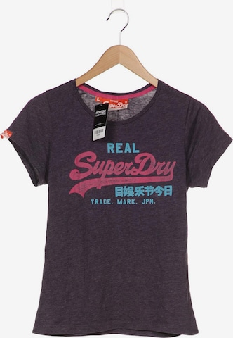 Superdry T-Shirt L in Lila: predná strana