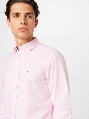 TOMMY HILFIGER Regularny krój Koszula w kolorze różowy