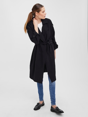 VERO MODA Between-Seasons Coat in Black: front