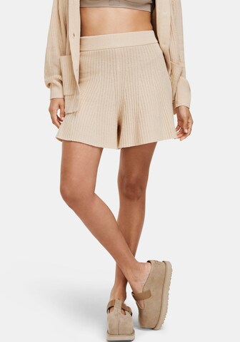 UGG Loose fit Pants in Beige: front