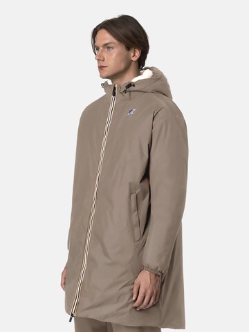 K-Way Winterjas 'LE VRAI 4.0 EIFFEL EAST ORSETTO GIUBBINO' in Beige
