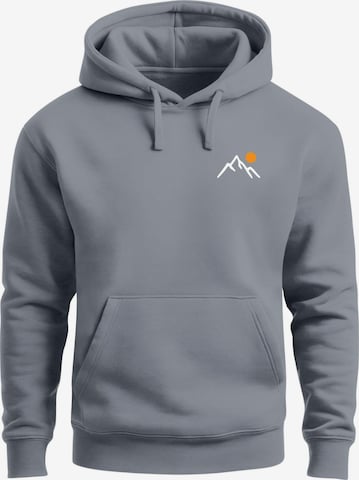 Neverless Sweatshirt 'Mountain Sun' in Grau: Vorderseite