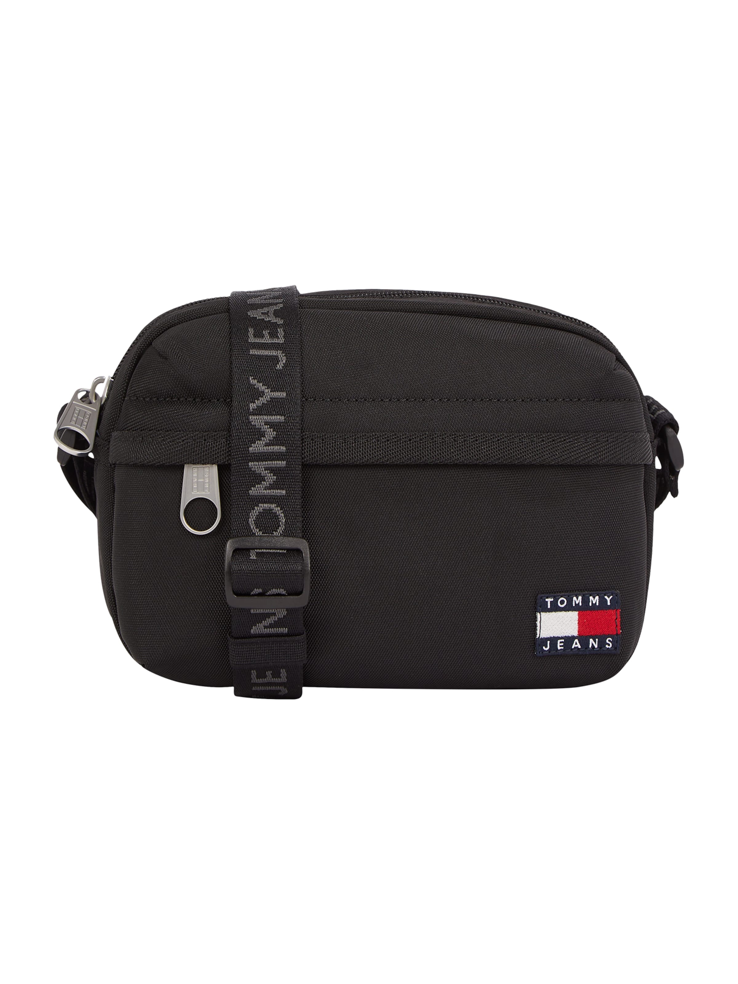Tommy Jeans Taška přes rameno 'ESS DAILY' – černá: přední strana