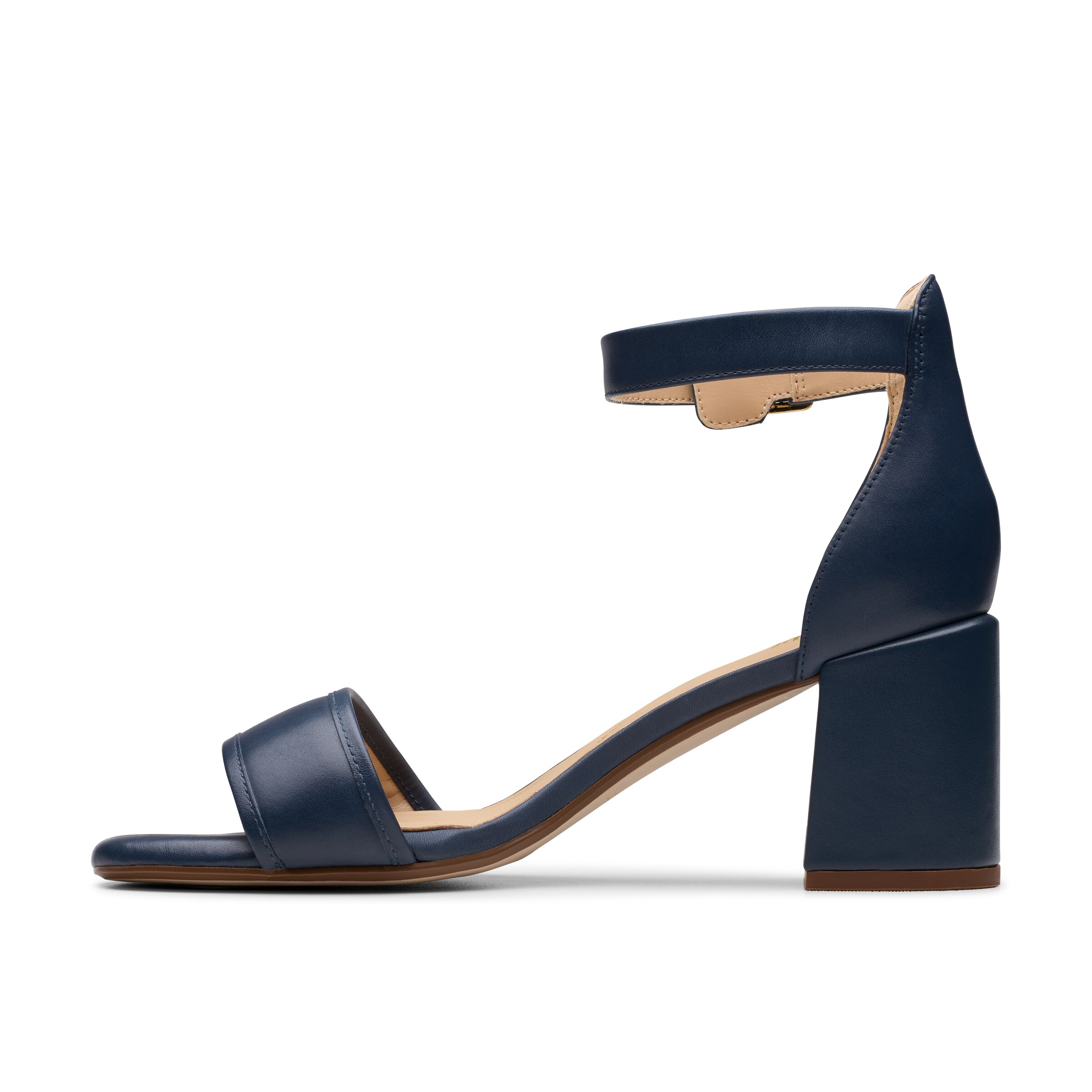 CLARKS Strap Sandals in Blue: front
