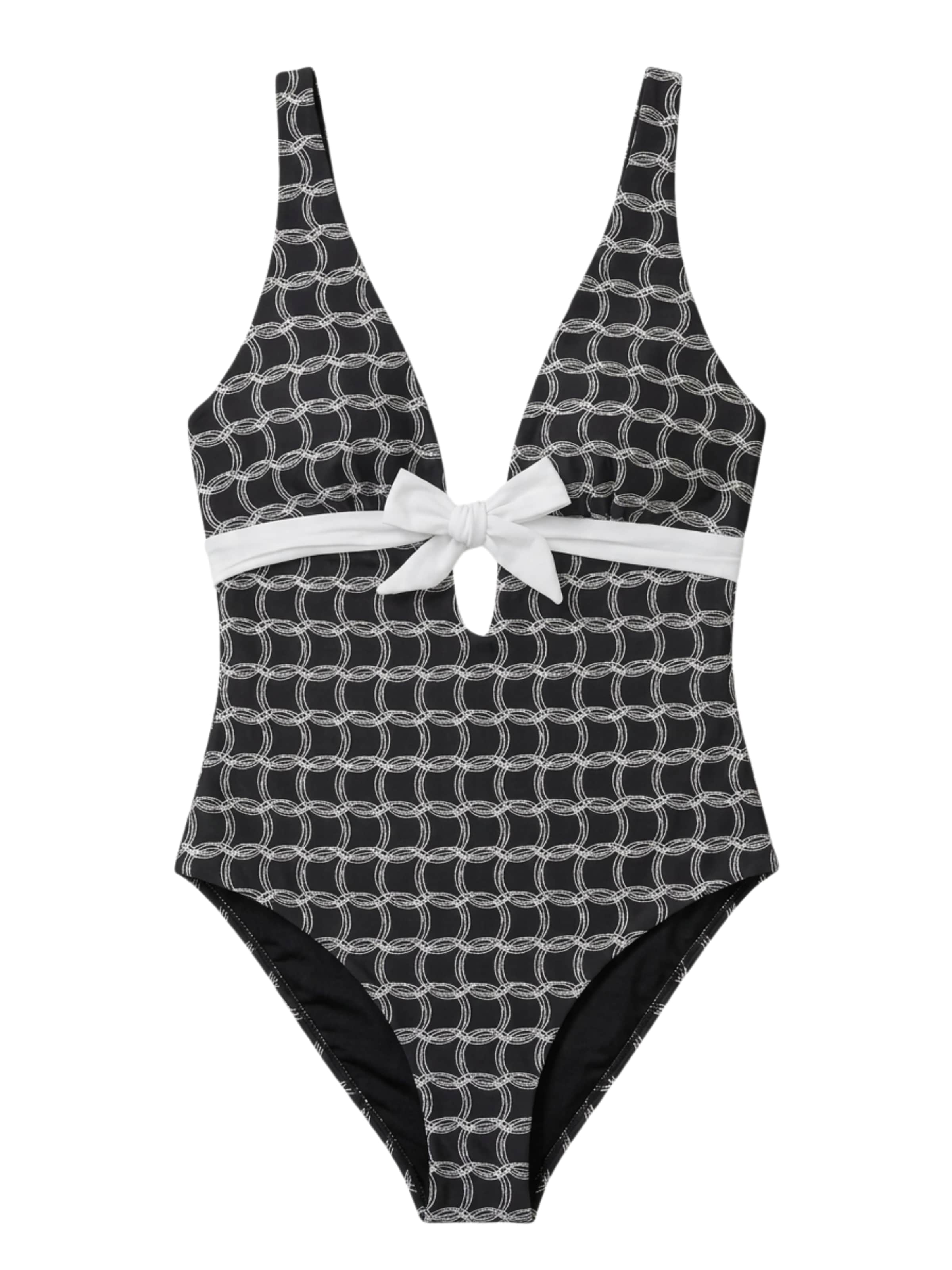 Triangle Maillot de bain 'Monogram' HACOY en noir : devant