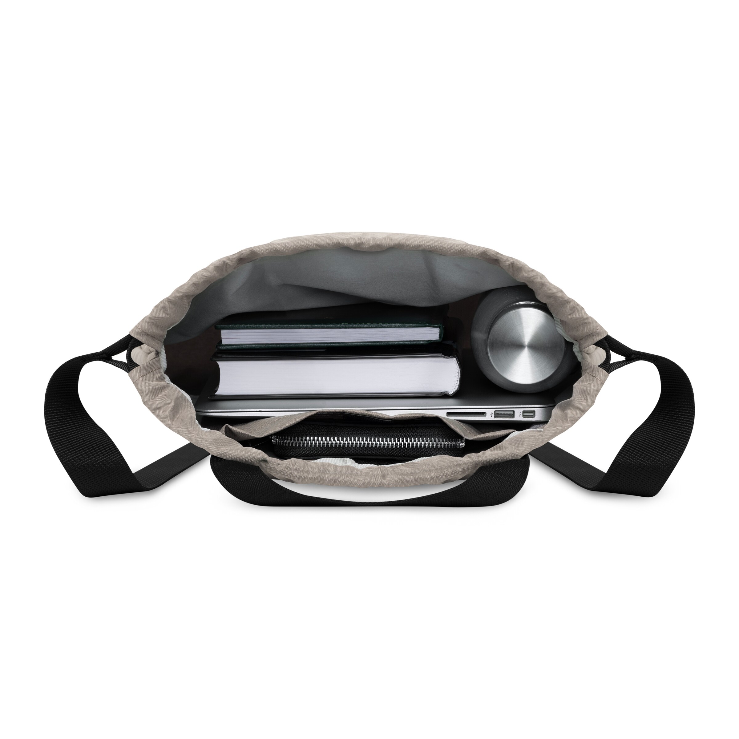 LARKSON Gym bag 'No 7' in Grey