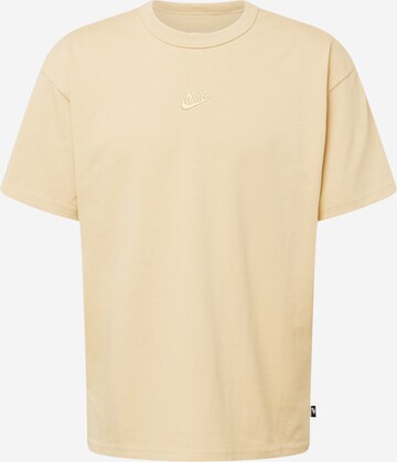 Nike Sportswear T-Shirt 'Essential' in Beige: predná strana