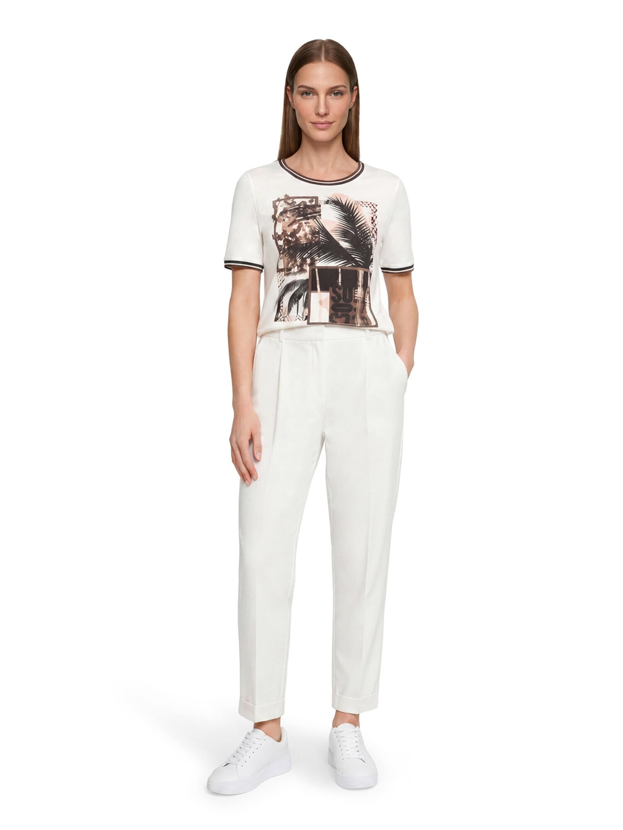 Betty Barclay Basic Shirt mit Aufdruck in Weiß