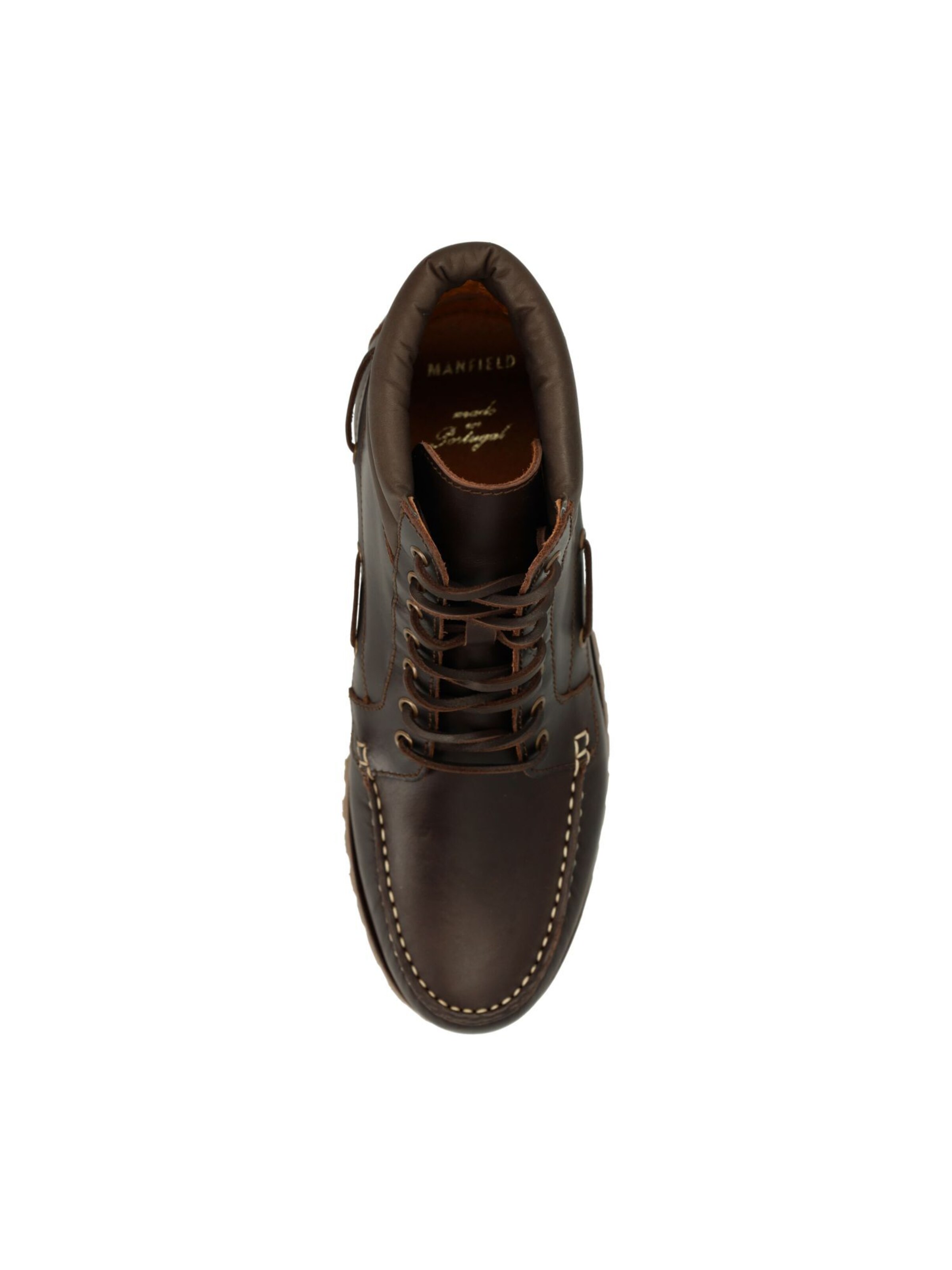 Bottines à lacets MANFIELD en marron