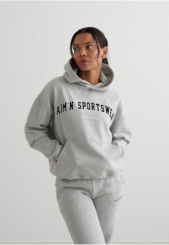 Sweat de sport Aim'n en gris : devant