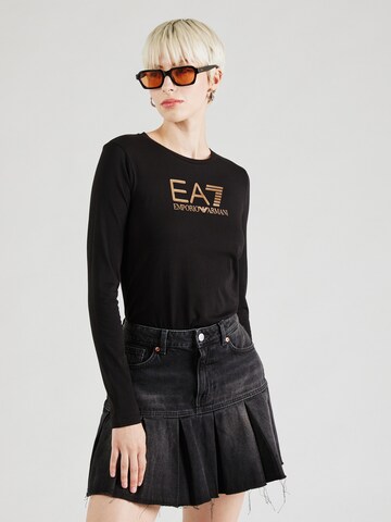 EA7 Emporio Armani Shirt in Black: front