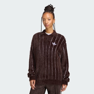 ADIDAS ORIGINALS Sweater in Brown: front