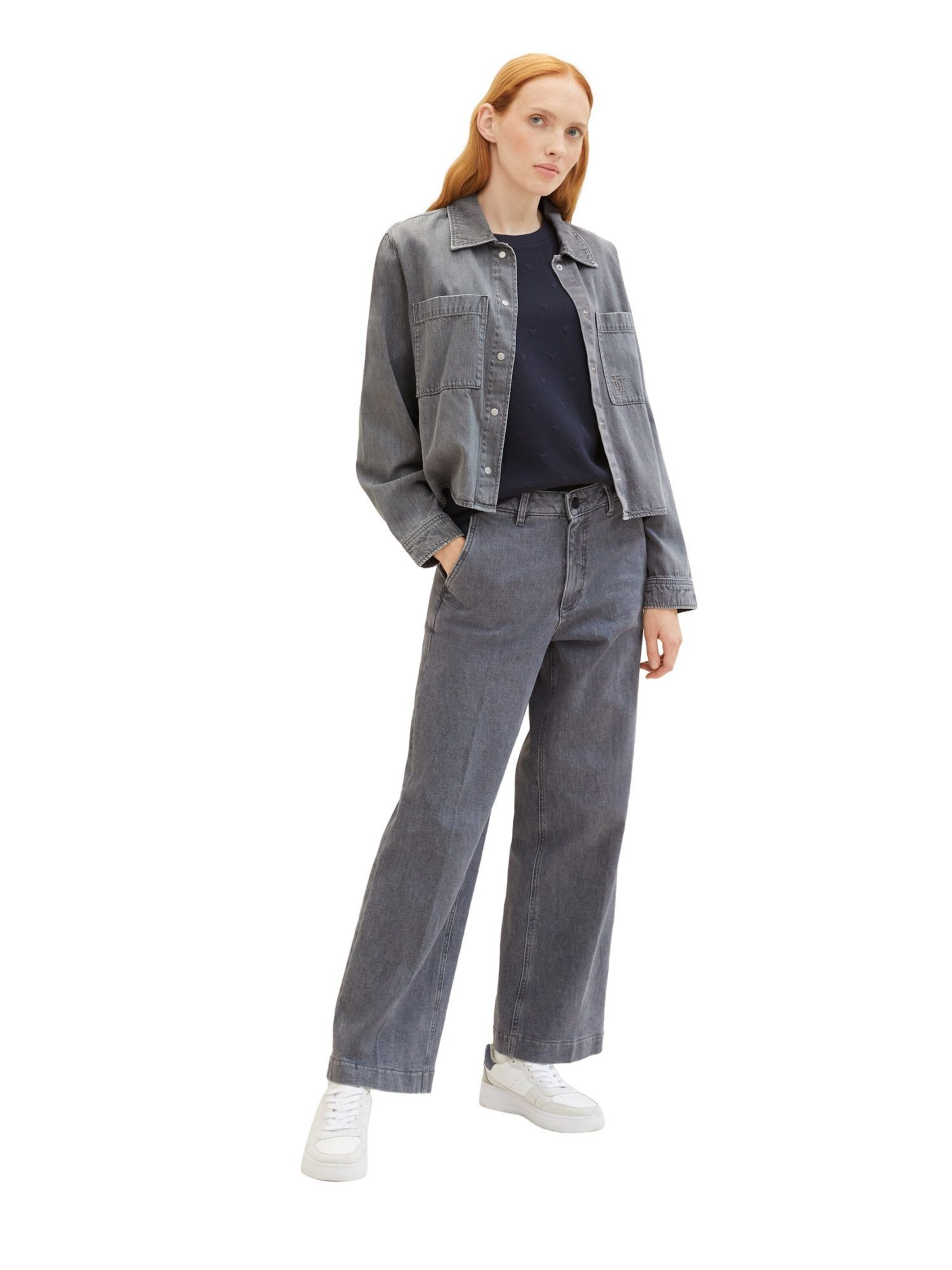 TOM TAILOR Sweatshirt i blå