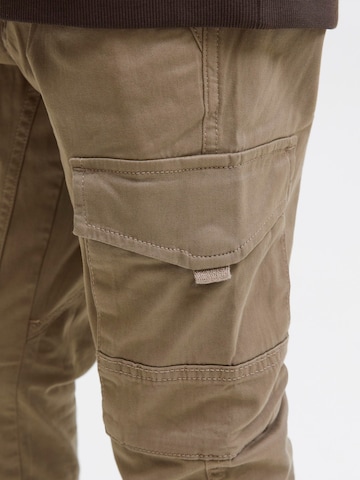 Jack & Jones Junior Tapered Broek 'JJIPaul JJFlake' in Bruin