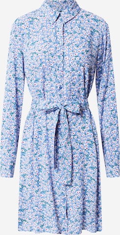 PIECES Košilové šaty 'NYA' – modrá: přední strana
