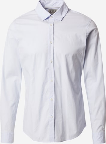 Coupe slim Chemise SCOTCH & SODA en bleu : devant