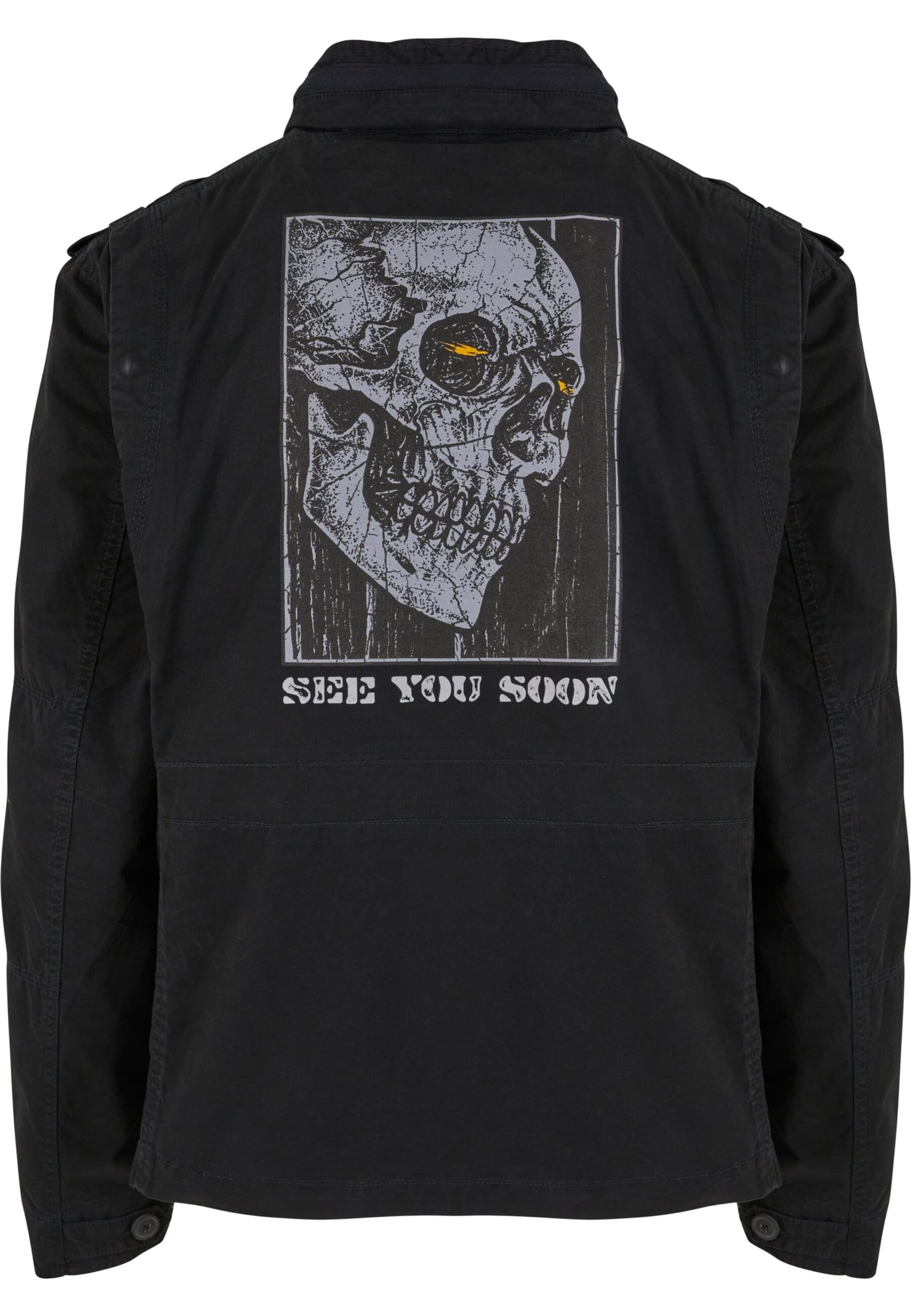 Mister Tee Overgangsjakke &#x27;See You Soon Britannia&#x27; i sort