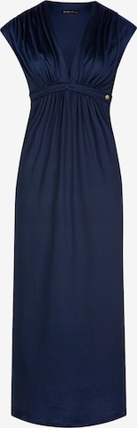 Chic by Lirette Jurk 'Kimono dress Natural' in Blauw: voorkant