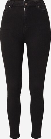 Karen Millen - Skinny Vaquero en negro: frente