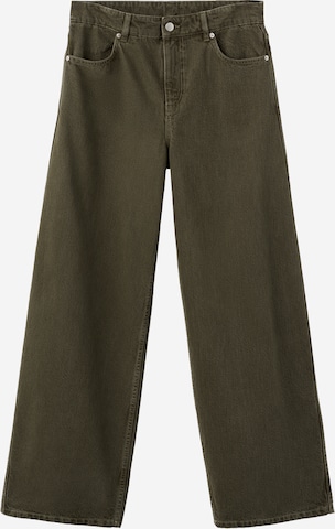 MANGOWide Leg/ Široke nogavice Traperice 'VALENTIN' - zelena boja: prednji dio