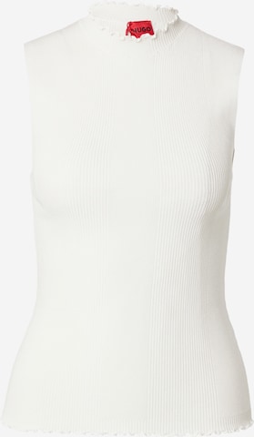 HUGO Neuletoppi 'Swilk' värissä valkoinen: etupuoli