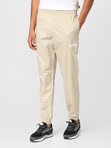 PUMA Regular Broek in Beige: voorkant