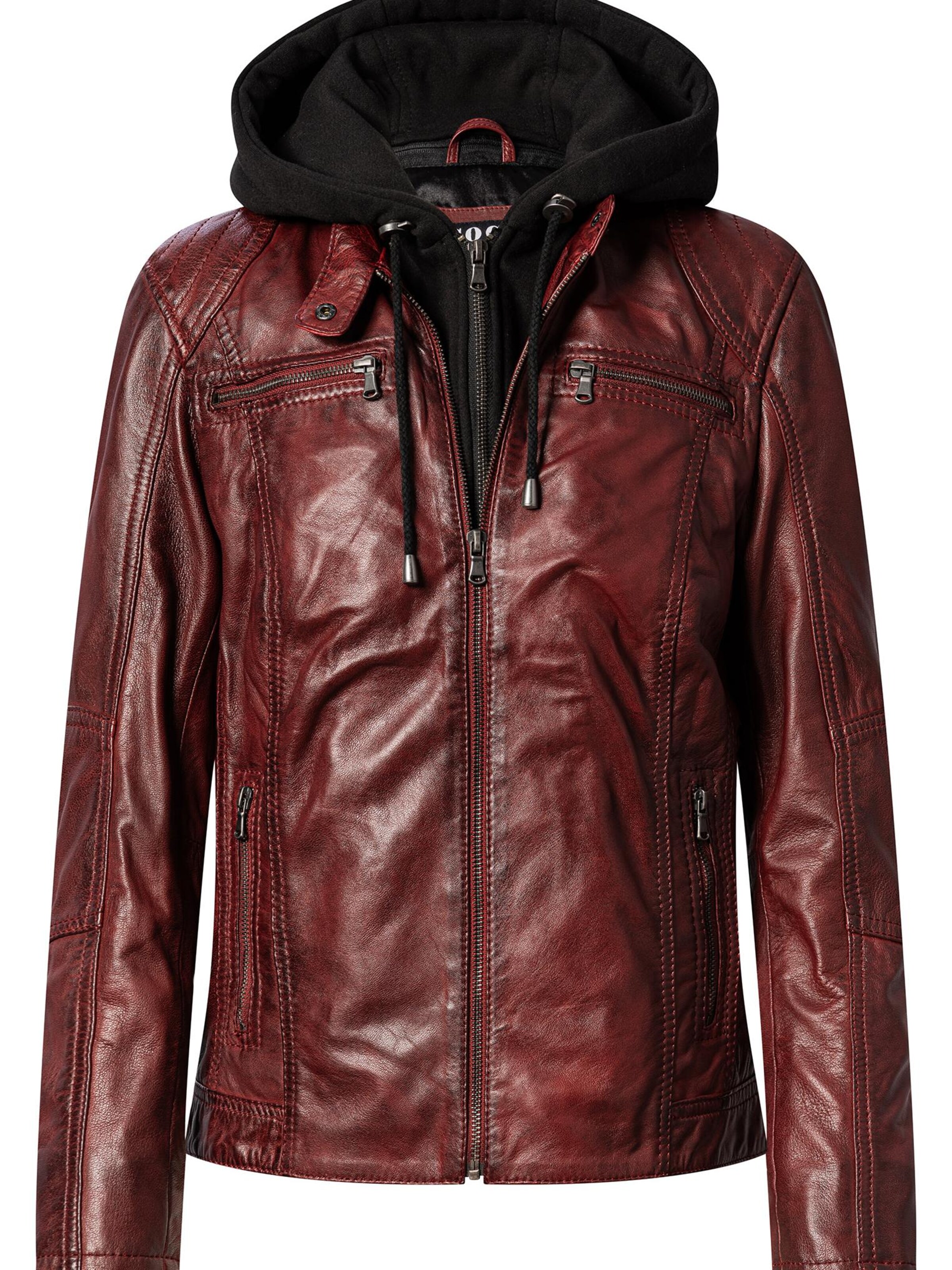 CBL Between-season jacket 'Lederjacke' in Red: front