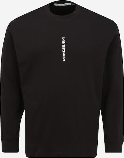 Calvin Klein Jeans Plus T-Shirt en noir / blanc, Vue avec produit
