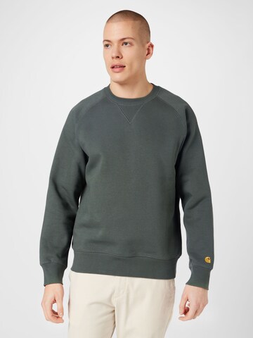 Carhartt WIP Sweatshirt 'Chase' in Grey: front