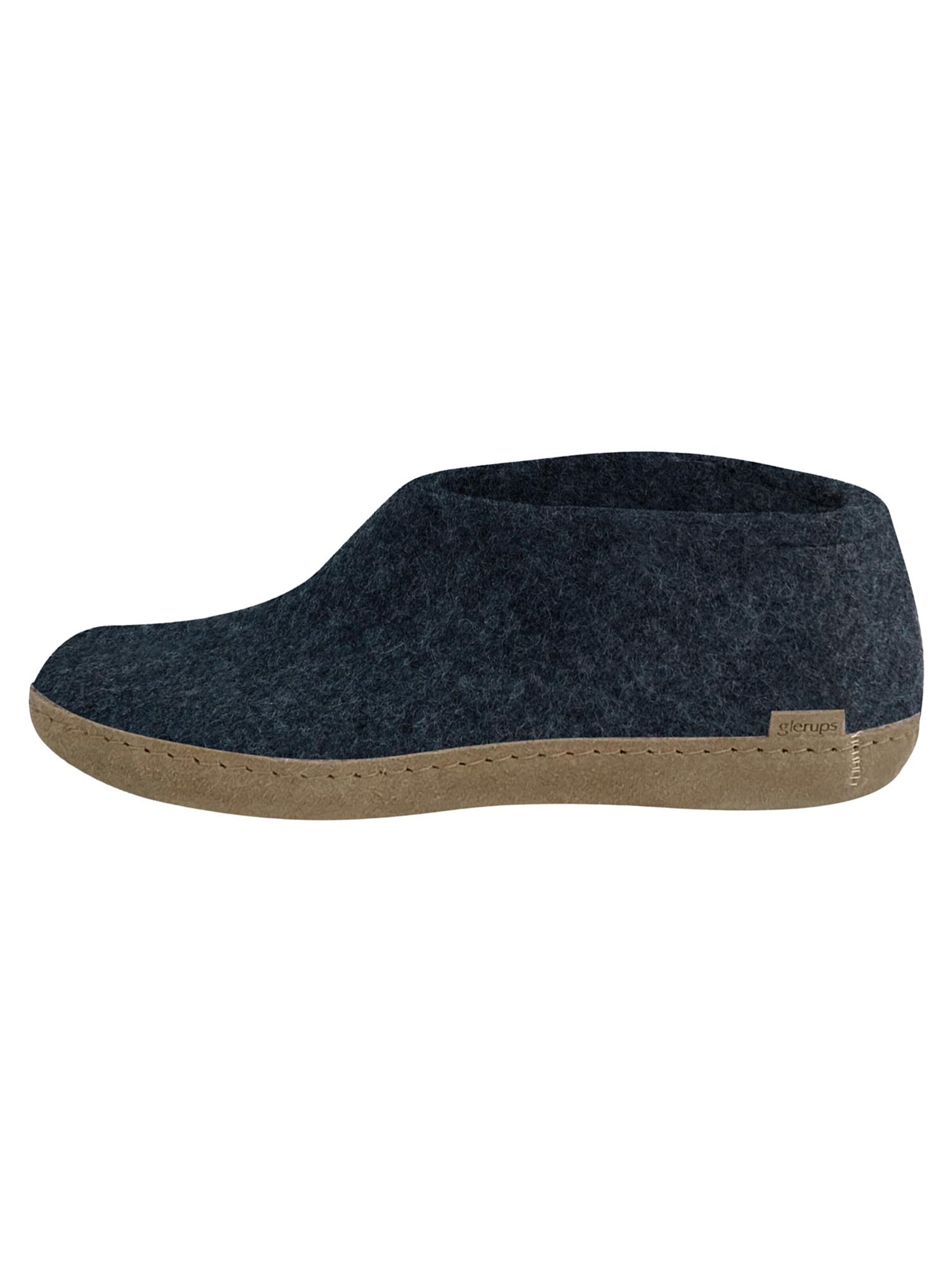 Glerups Huisschoenen 'Ledersohle' in Blauw: voorkant
