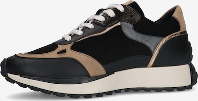 MANFIELD Sneaker in chamois / grau / schwarz, Produktansicht