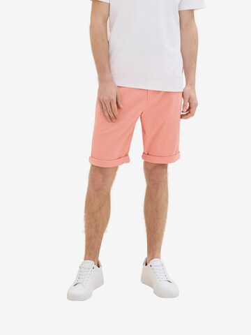 TOM TAILOR Regular Chino trousers in Pink: front