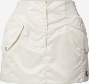 Calvin Klein Jeans - Falda en blanco: frente