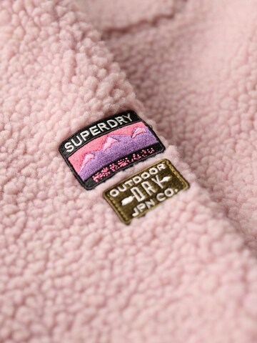 Veste en polaire Superdry en rose
