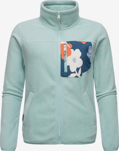 Ragwear Fleecejacka 'Appolo' i mörkblå / mint / orange / vit, Produktvy