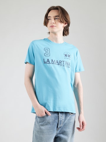 La Martina T-Shirt in Blau: Vorderseite