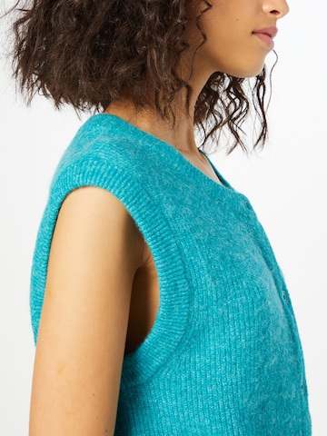 Samsøe Samsøe Knitted Vest 'NOR' in Blue