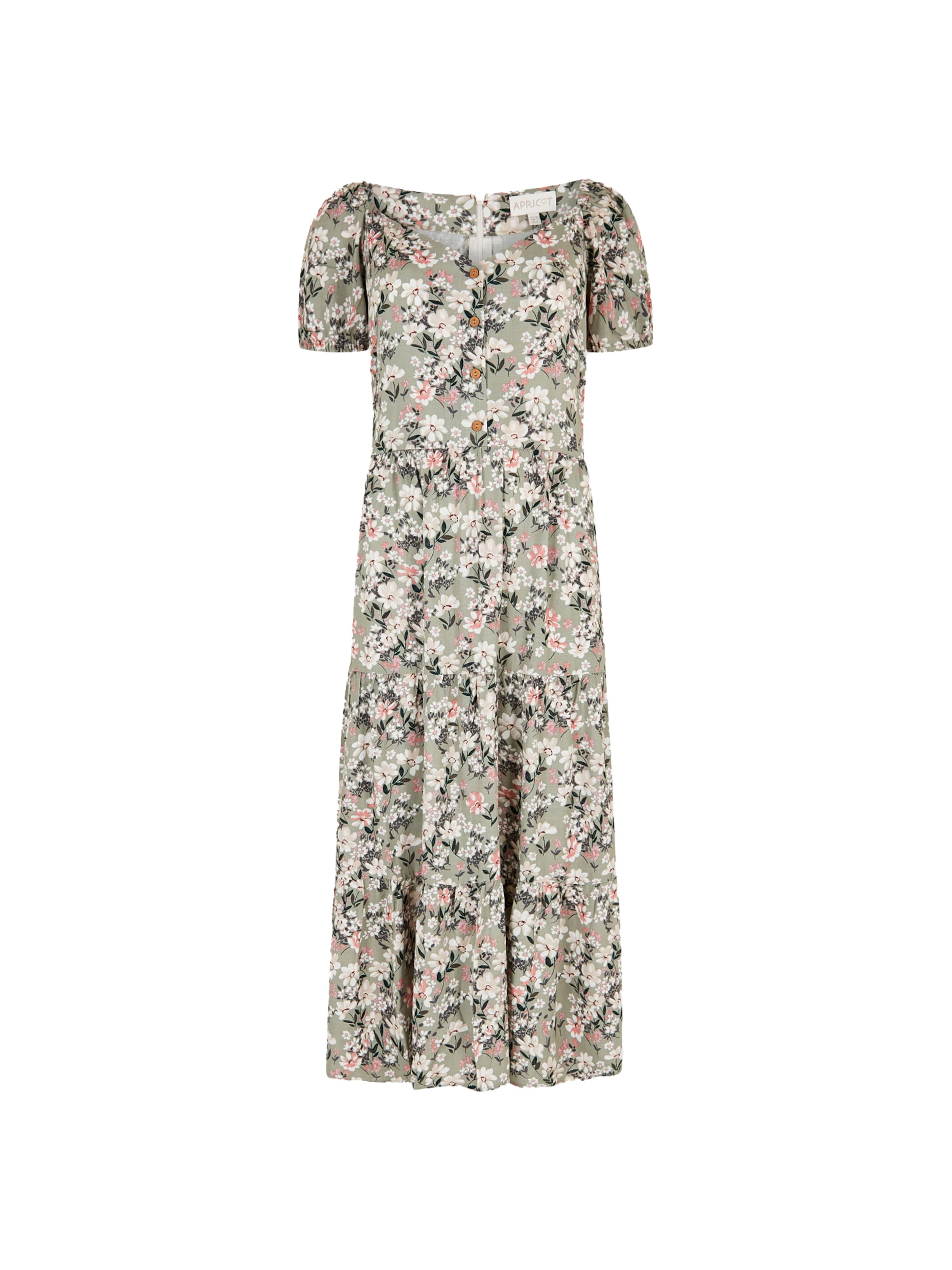 Apricot Zomerjurk in Groen: voorkant