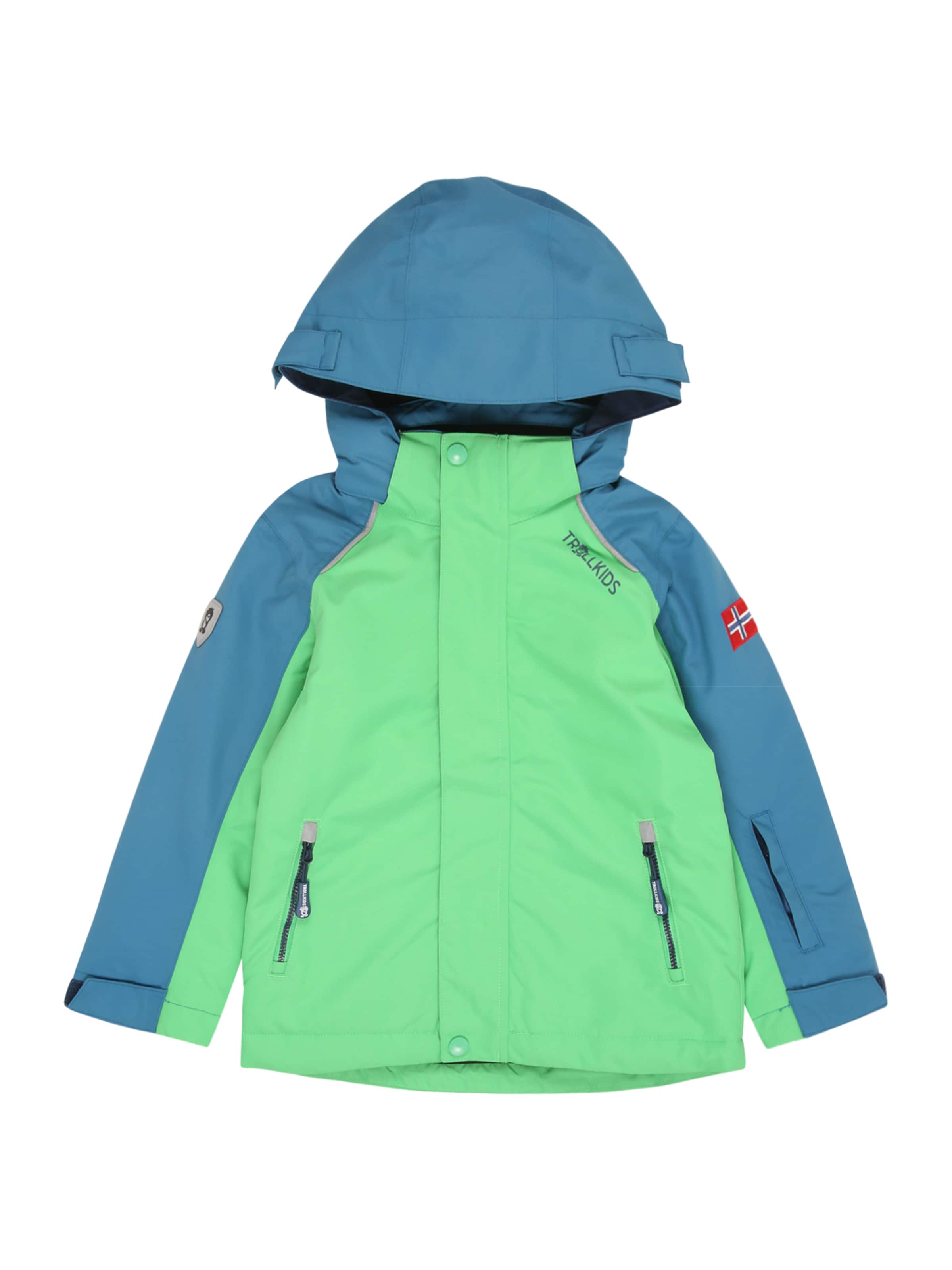 TROLLKIDS Winter Jacket 'Holmenkollen' in Green: front