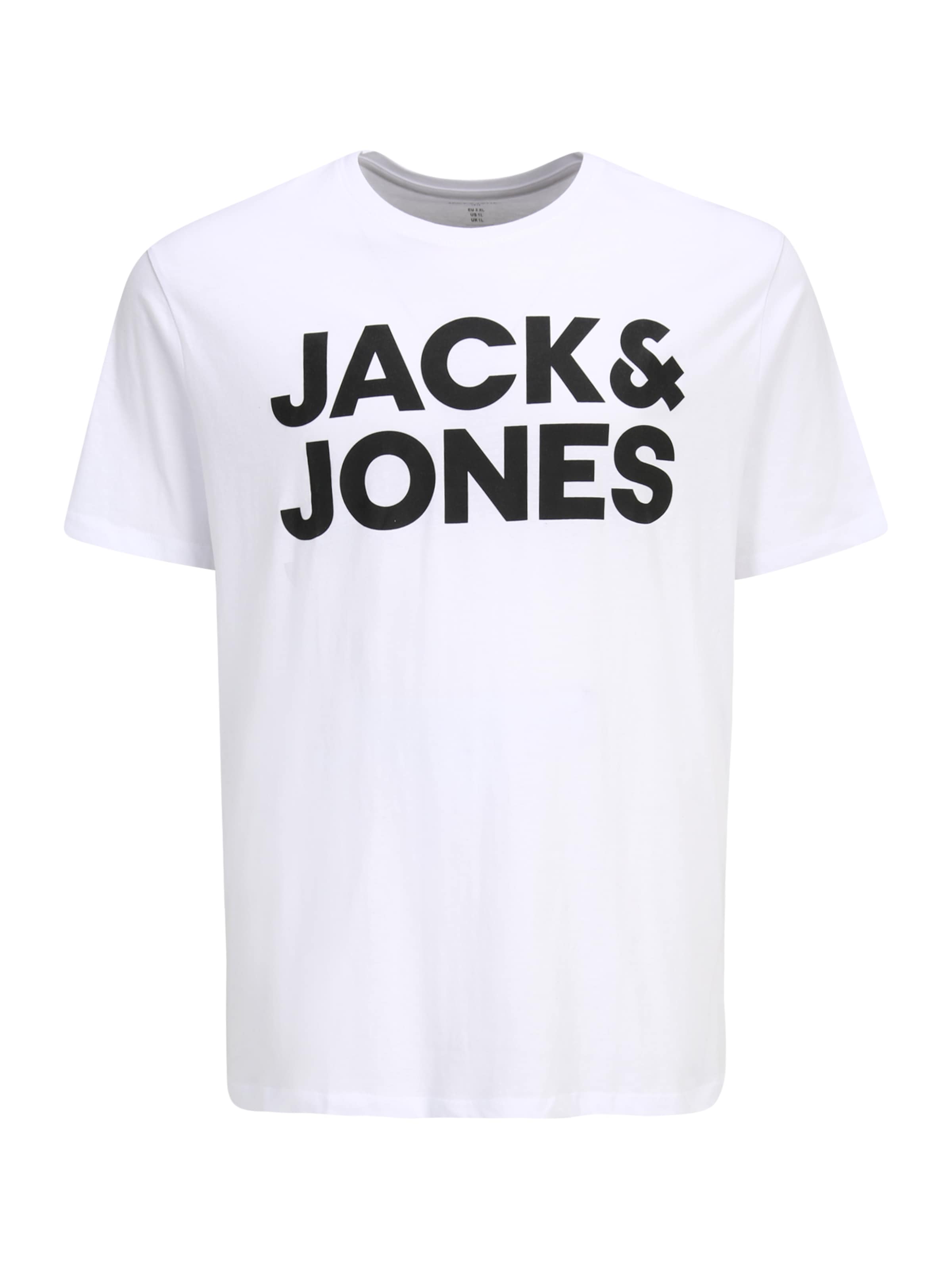 Jack & Jones Plus Футболка 'JJECORP' в Белый: спереди