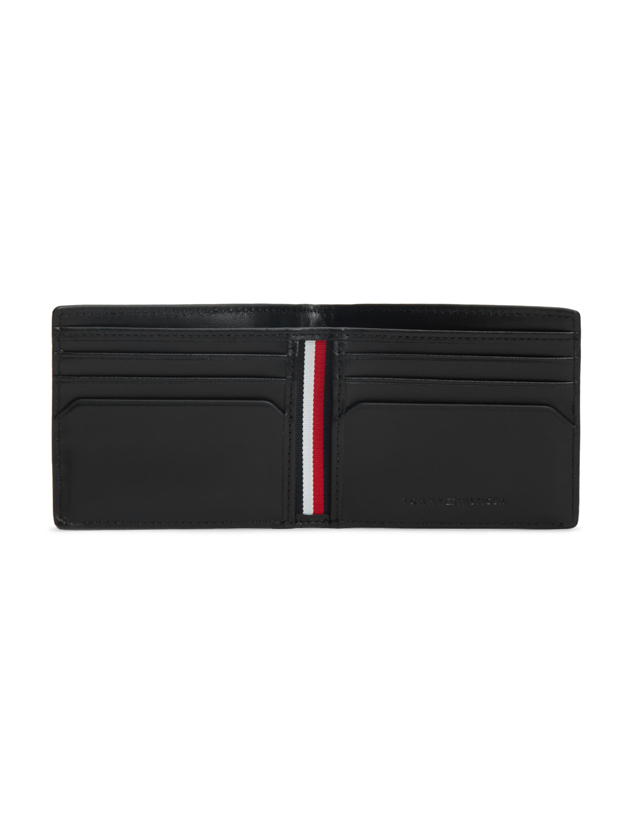 TOMMY HILFIGER Portemonnee 'CENTRAL' in Zwart