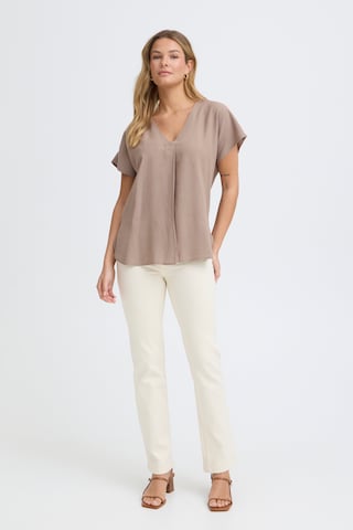 Chemisier 'JETT ' Fransa en marron
