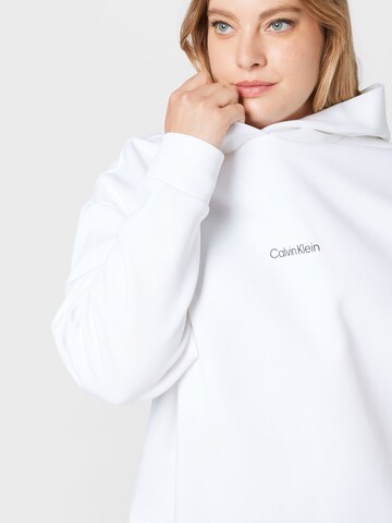 Calvin Klein Curve Mikina – bílá