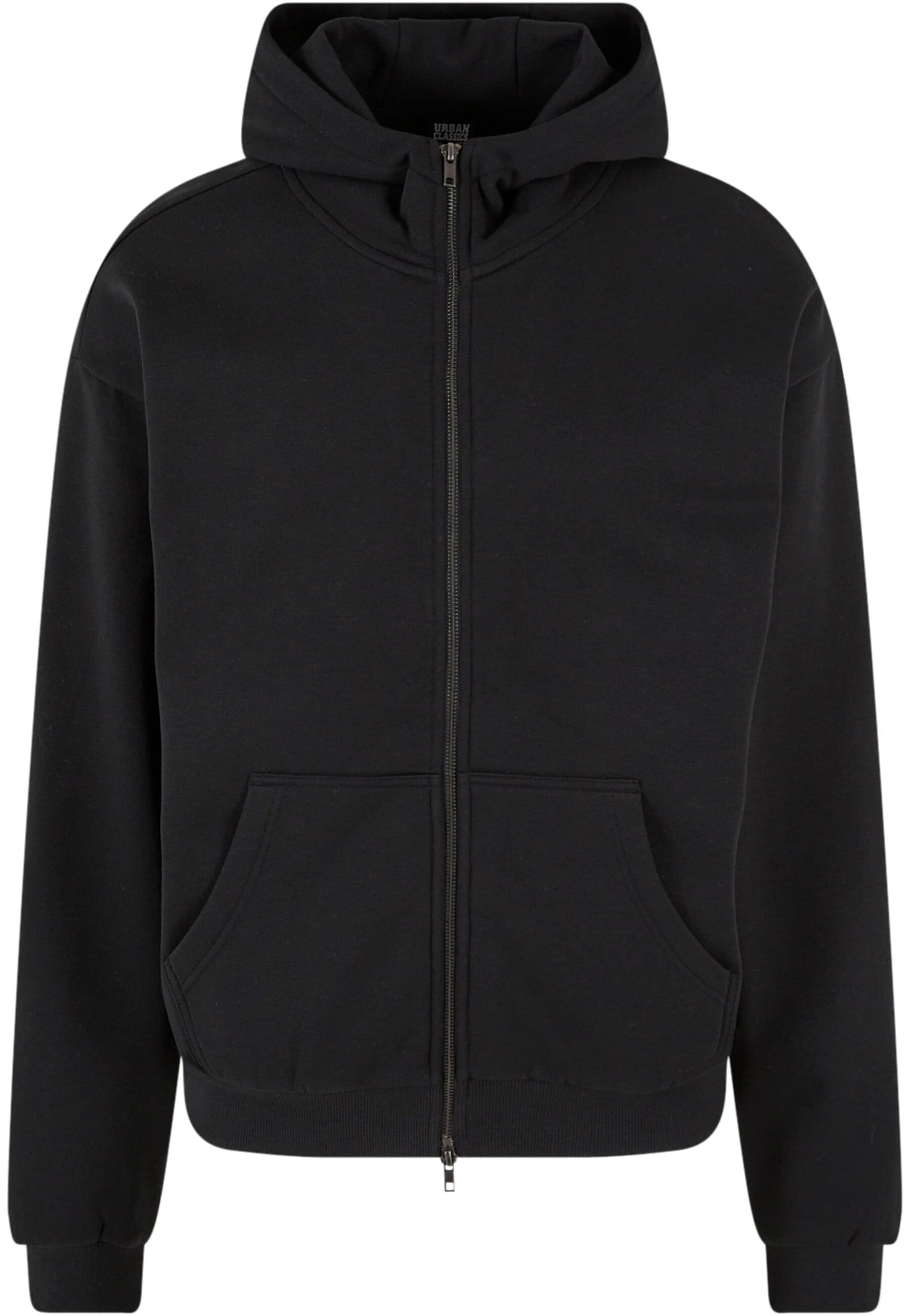 Urban Classics Sweatjakke i sort: forside