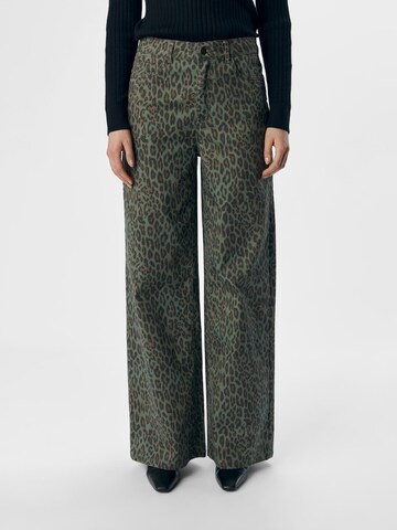 Wide Leg Jean 'Seni' OBJECT en vert : devant