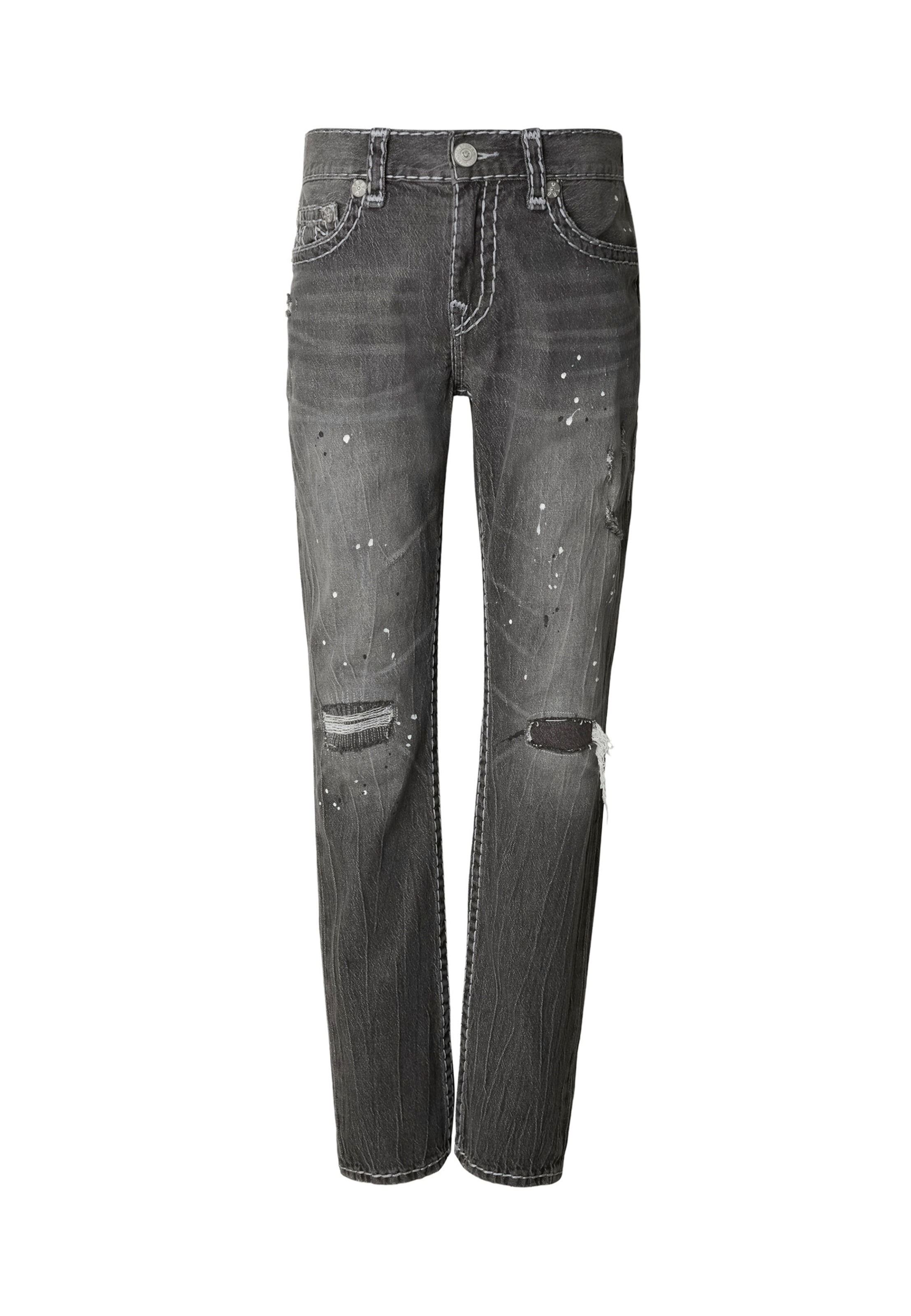 True Religion Skinny Jeans 'Rocco Big T' in Grey: front