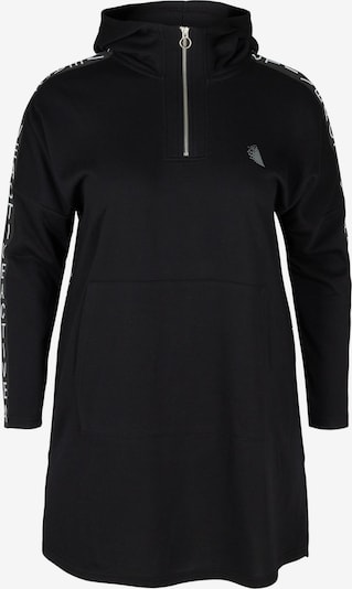 Active by Zizzi Kleid 'Abasso' in schwarz / weiß, Produktansicht