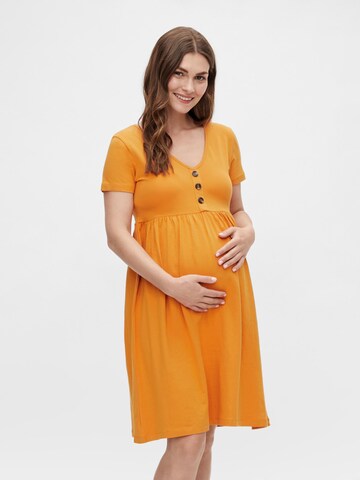 MAMALICIOUS Dress 'Sandra' in Orange: front